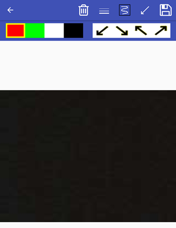 the annotations screen